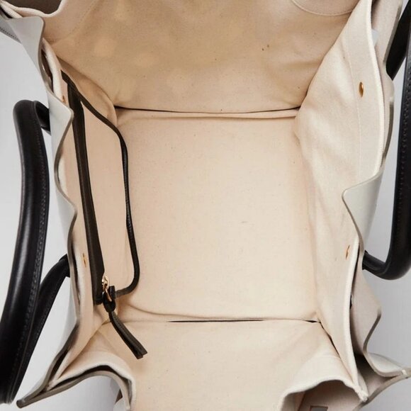 Celine Pale Grey Calfskin Leather Medium Cutout Phantom Luggage Tote Bag - Picture 7 of 12